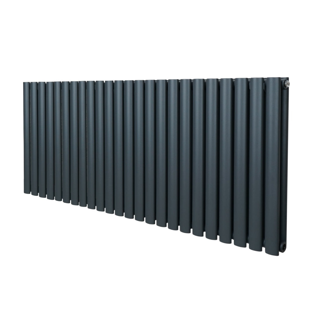 Ovale Kolomradiator - 600mm x 1440mm - Grijs