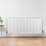 Ovale Kolomradiator - 600mm x 1440mm - Wit