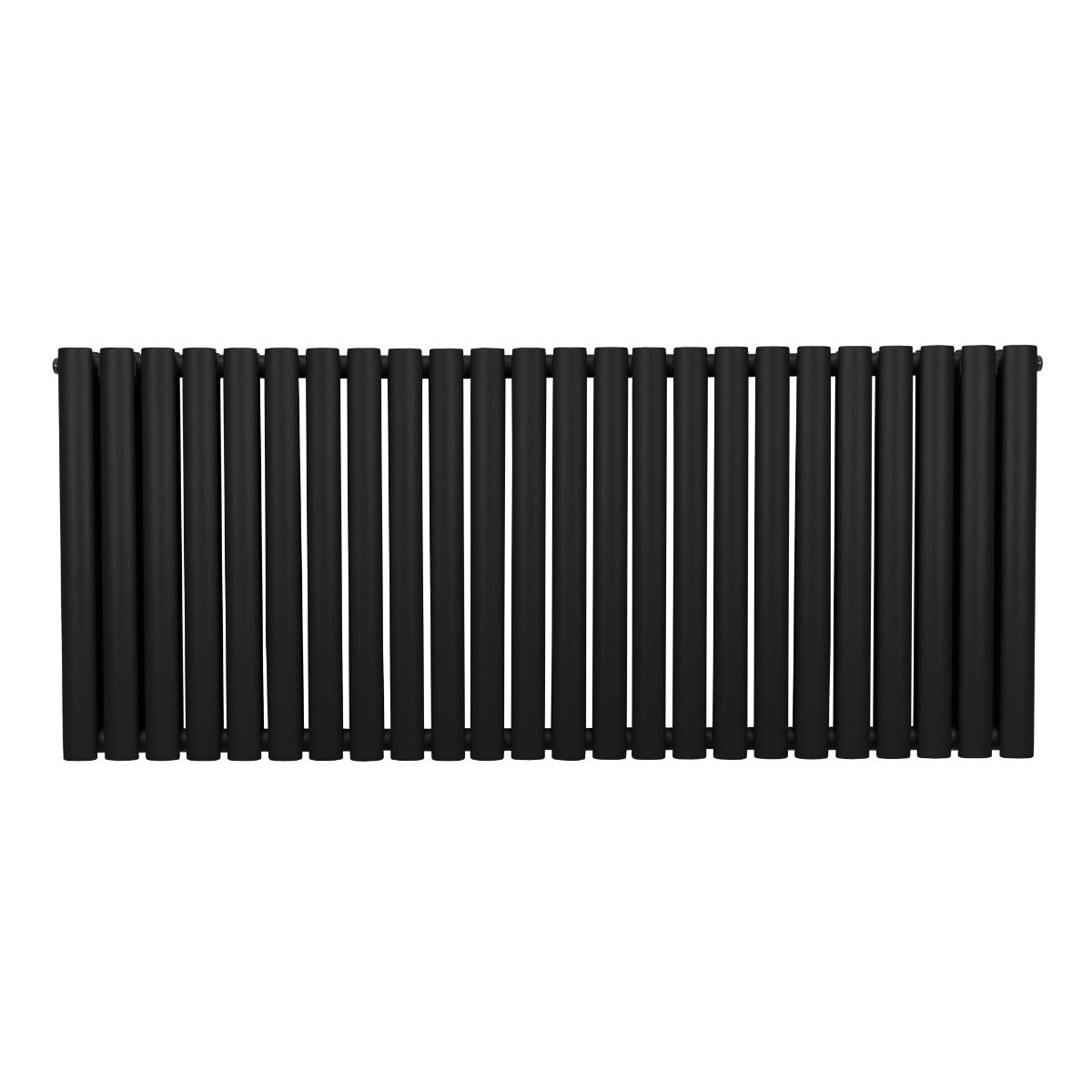 Ovale Kolomradiator - 600mm x 1440mm - Zwart