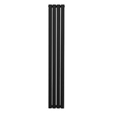 Ovale Kolomradiator - 1600mm x 240mm - Zwart