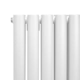 Ovale Kolomradiator - 1600mm x 360mm - Wit