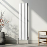 Ovale Kolomradiator - 1600mm x 360mm - Wit