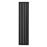 Ovale Kolomradiator - 1600mm x 360mm - Zwart