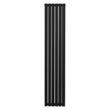 Ovale Kolomradiator - 1800mm x 360mm - Zwart