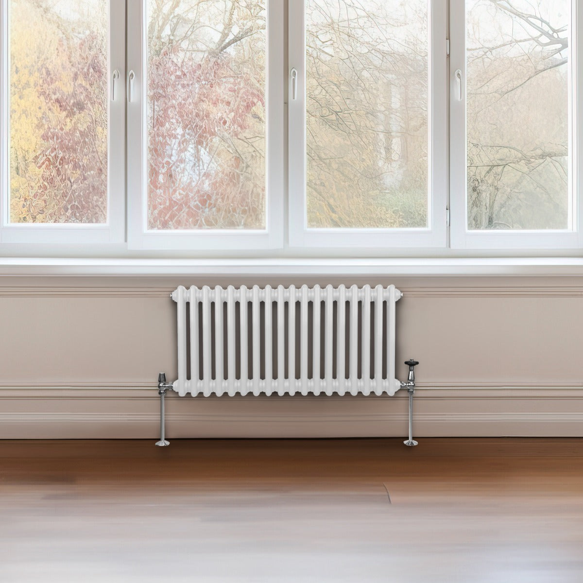 Traditionele 2 Kolom Radiator - 300 x 832mm - Wit