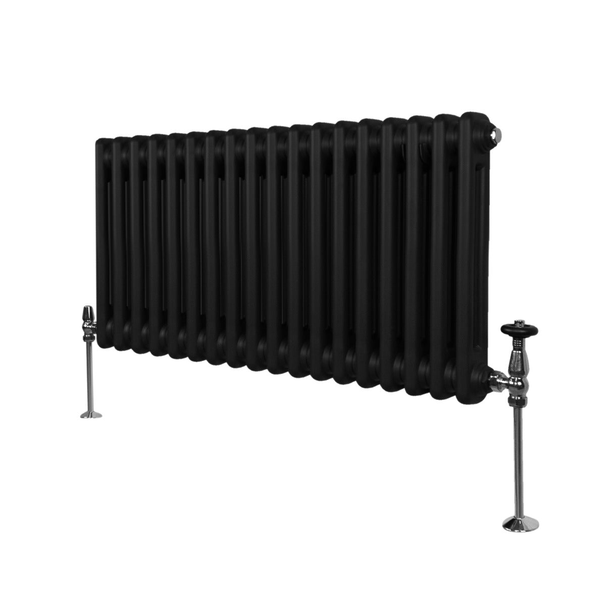 Traditionele 2 Kolom Radiator - 300 x 832mm - Zwart