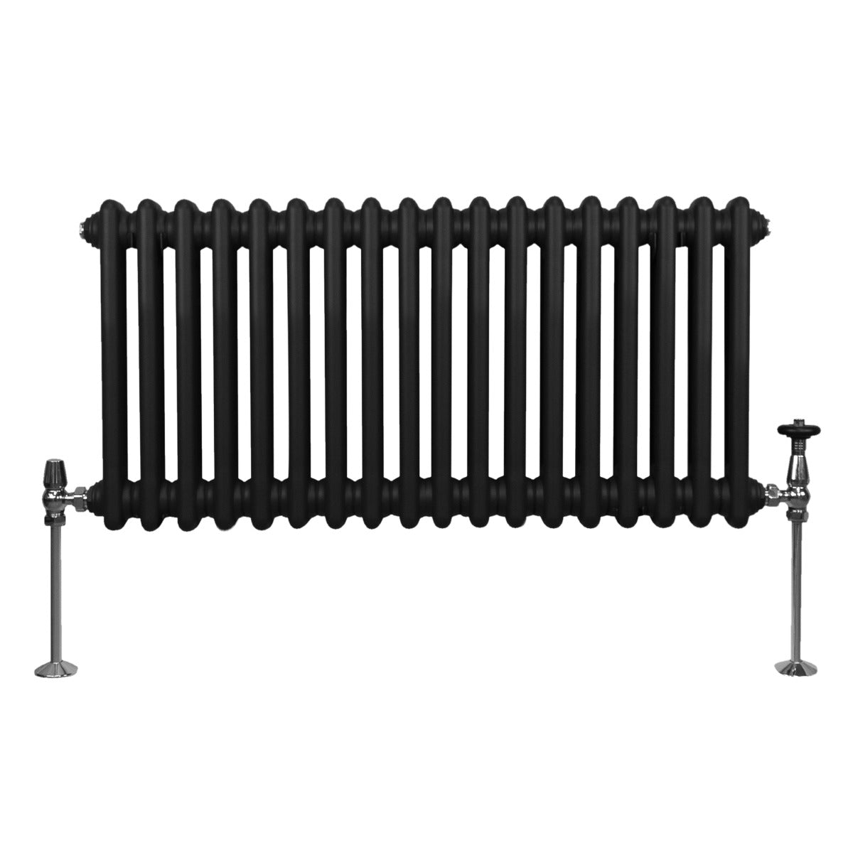 Traditionele 2 Kolom Radiator - 300 x 832mm - Zwart