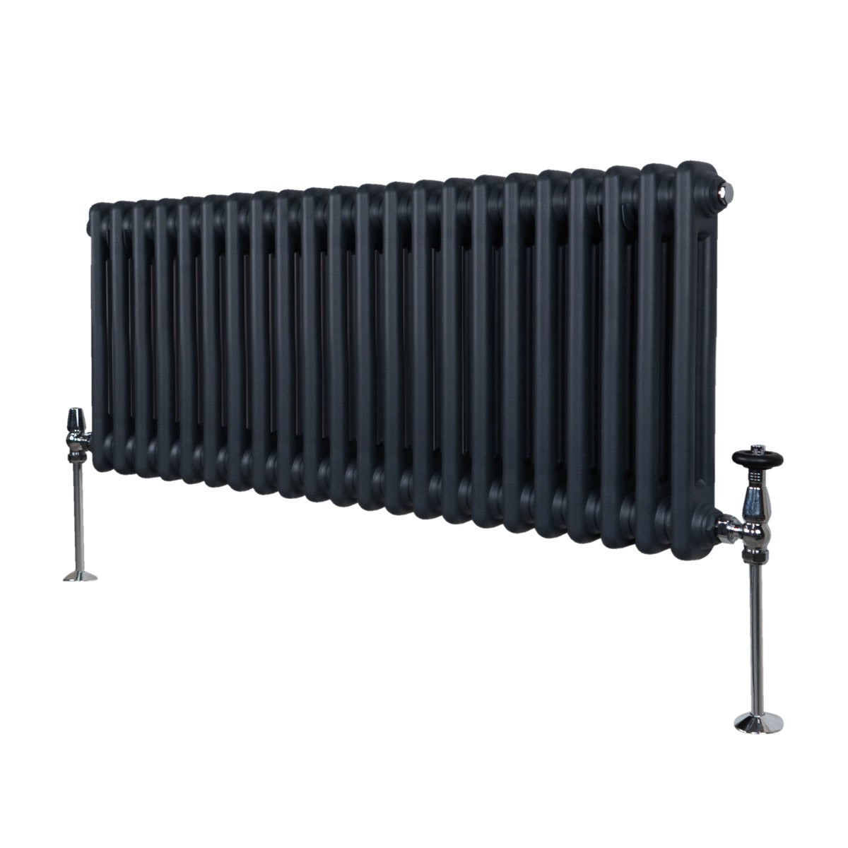 Traditionele 2 Kolom Radiator - 300 x 1012mm - Antraciet Grijs