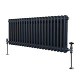 Traditionele 2 Kolom Radiator - 300 x 1012mm - Antraciet Grijs