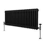 Traditionele 2 Kolom Radiator - 300 x 1012mm - Zwart