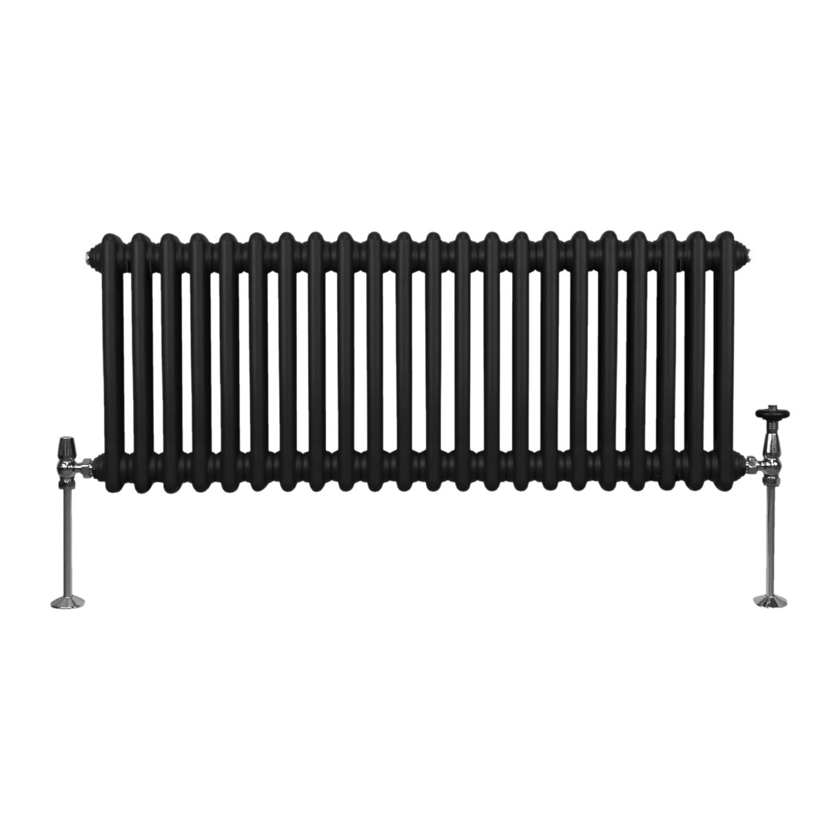 Traditionele 2 Kolom Radiator - 300 x 1012mm - Zwart