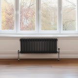 Traditionele 2 Kolom Radiator - 300 x 1012mm - Zwart