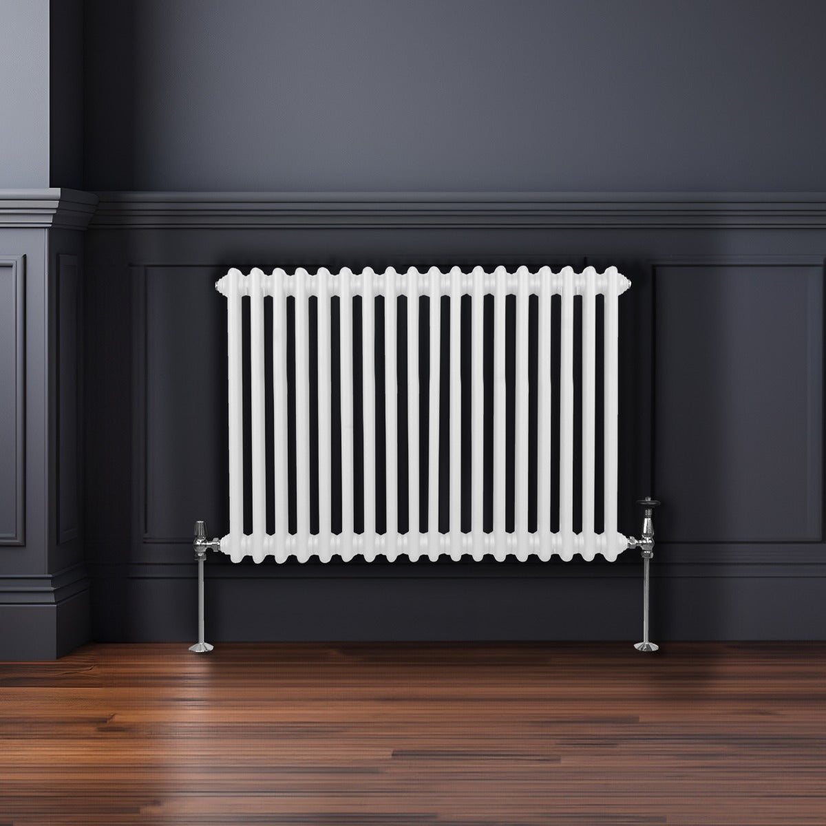 Traditionele 2 Kolom Radiator - 600 x 832mm - Wit