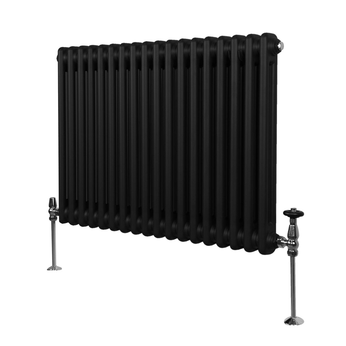 Traditionele 2 Kolom Radiator - 600 x 832mm - Zwart