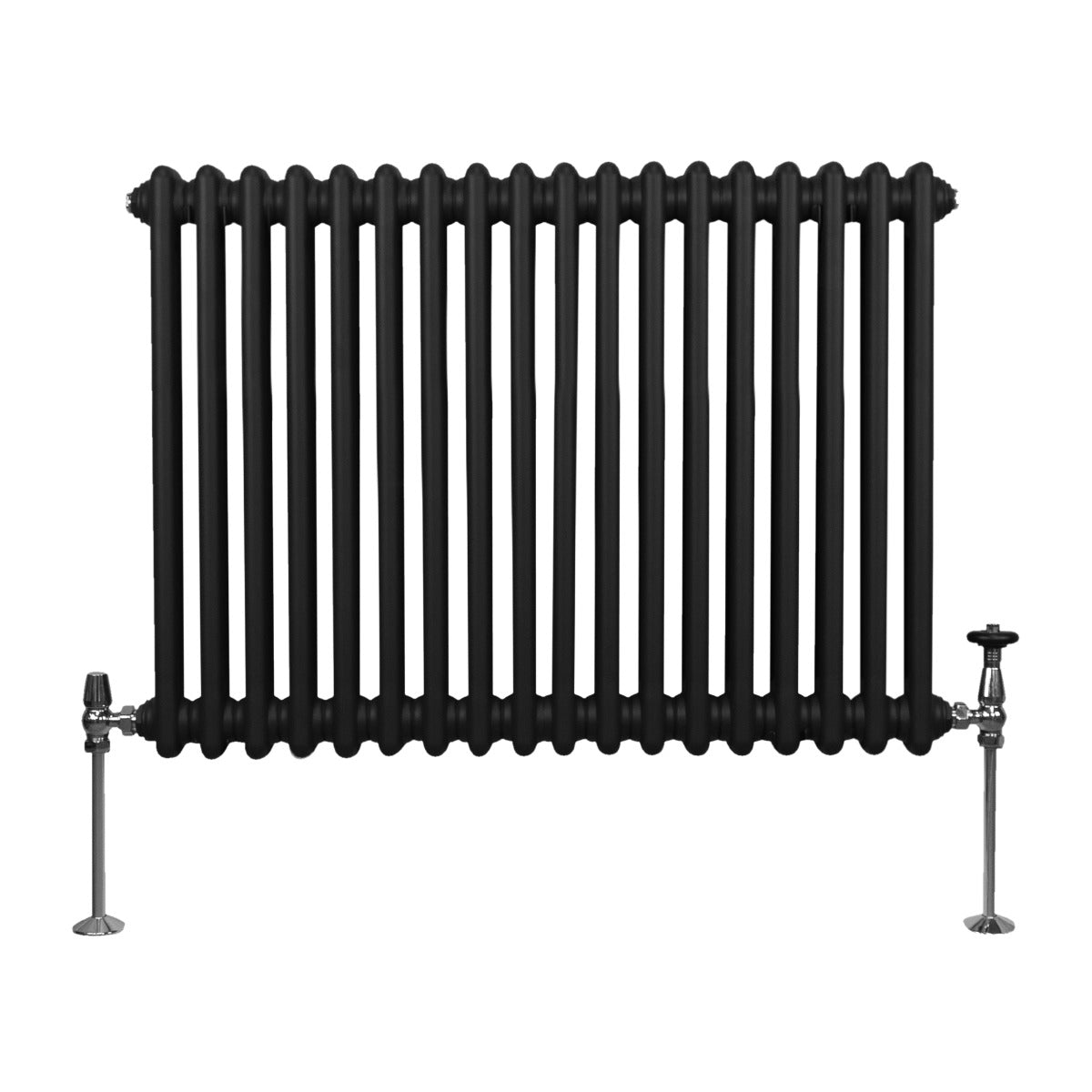 Traditionele 2 Kolom Radiator - 600 x 832mm - Zwart