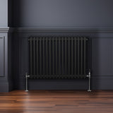 Traditionele 2 Kolom Radiator - 600 x 832mm - Zwart