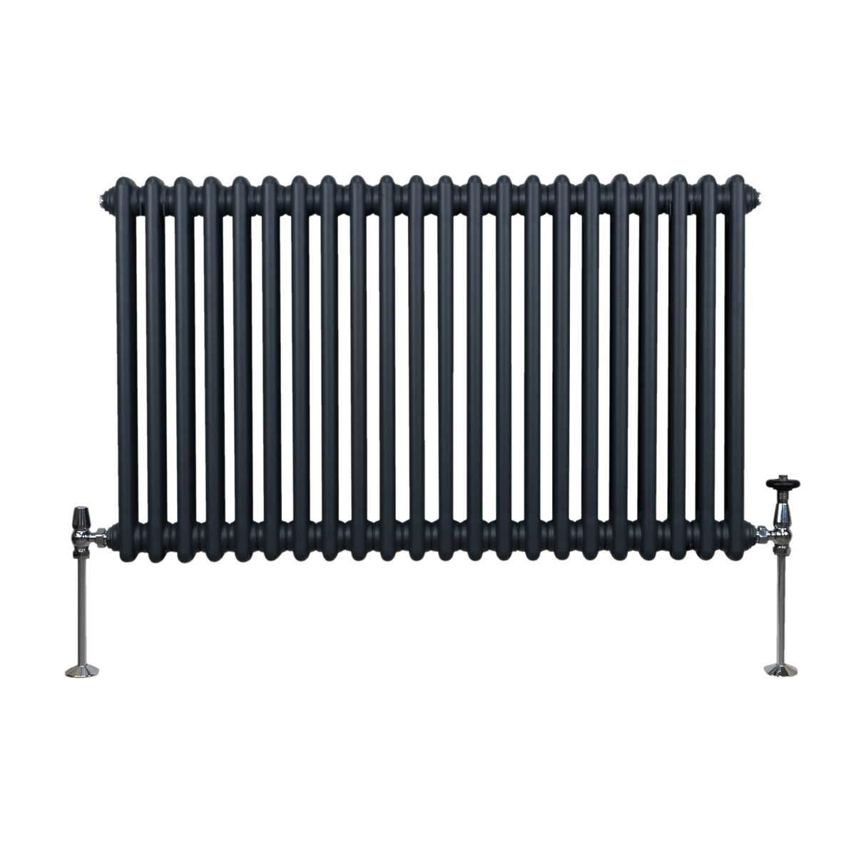 Traditionele 2 Kolom Radiator - 600 x 1012mm - Antraciet Grijs