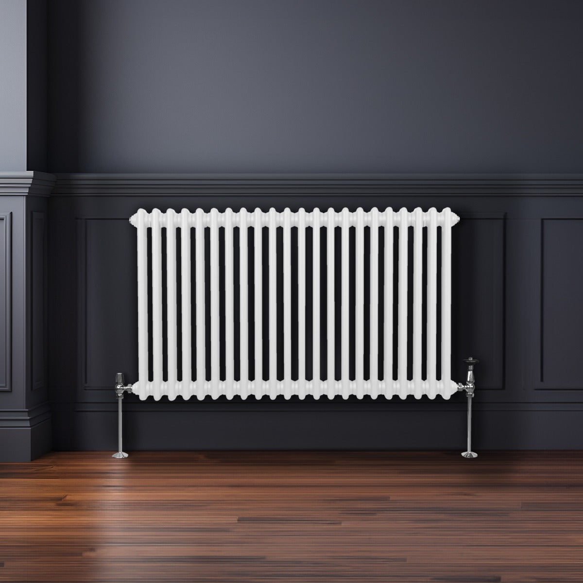 Traditionele 2 Kolom Radiator - 600 x 1012mm - Wit