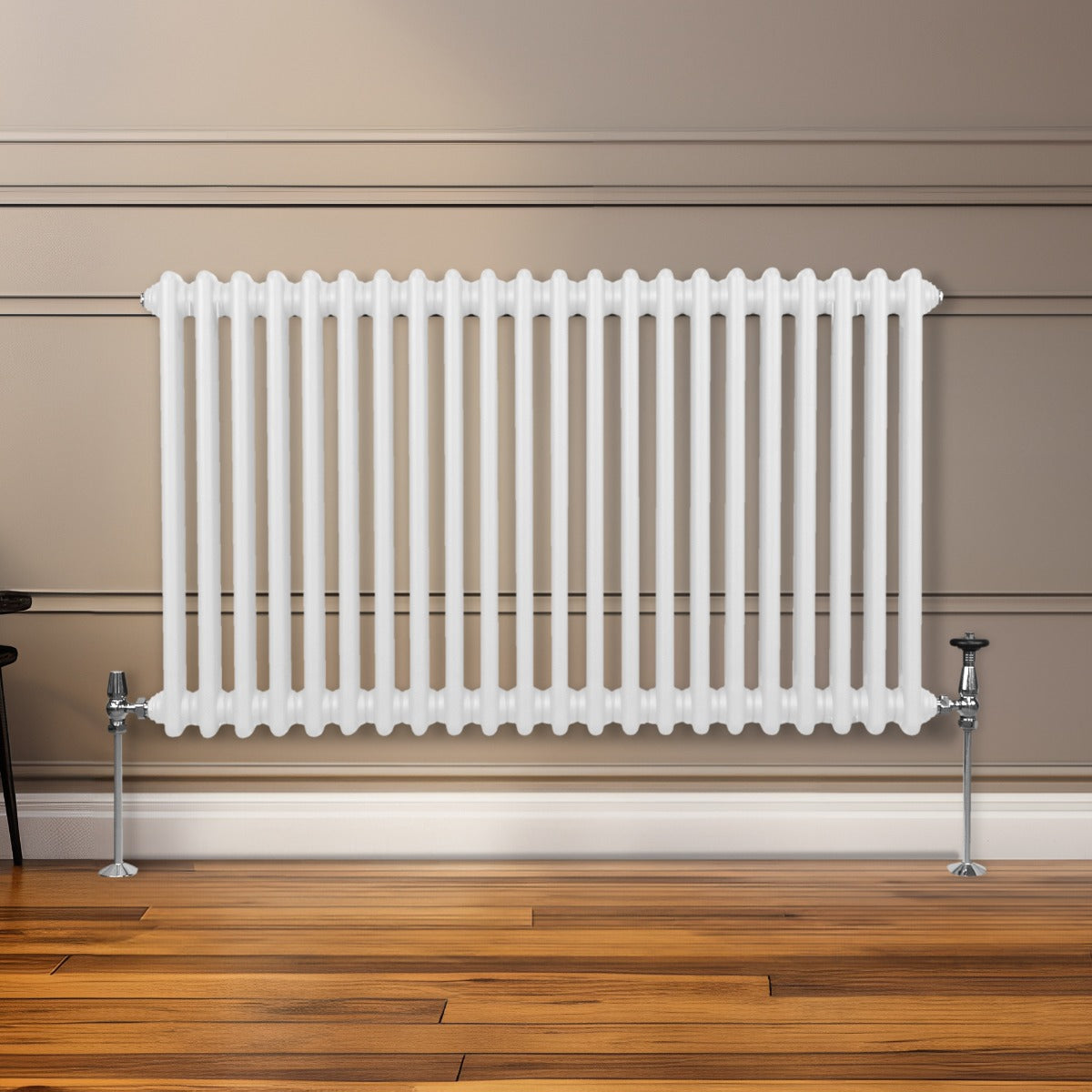 Traditionele 2 Kolom Radiator - 600 x 1012mm - Wit