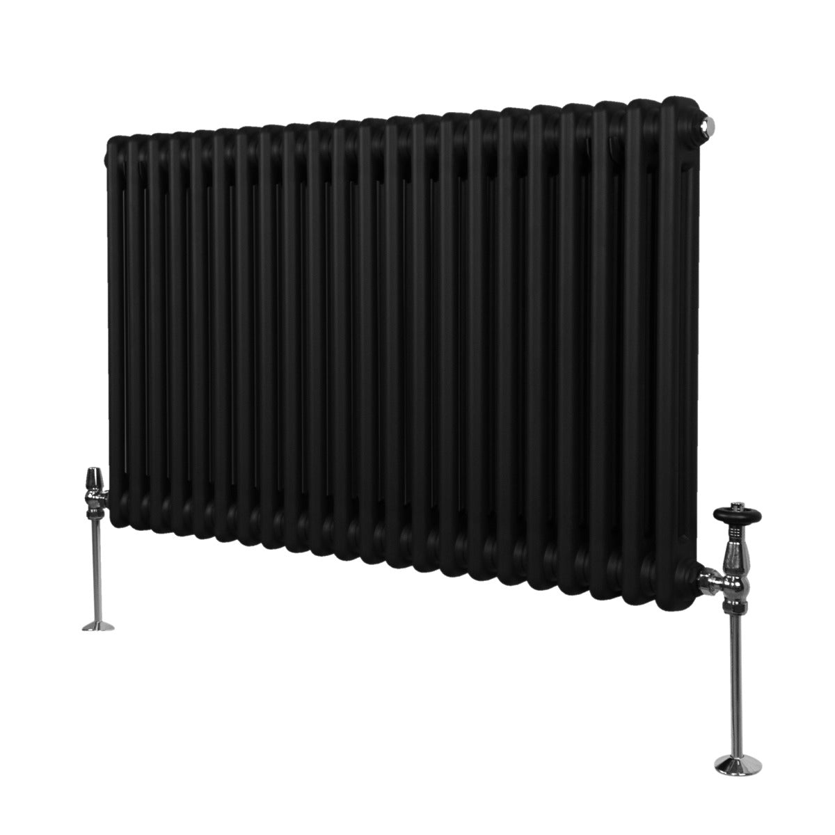 Traditionele 2 Kolom Radiator - 600 x 1012mm - Zwart