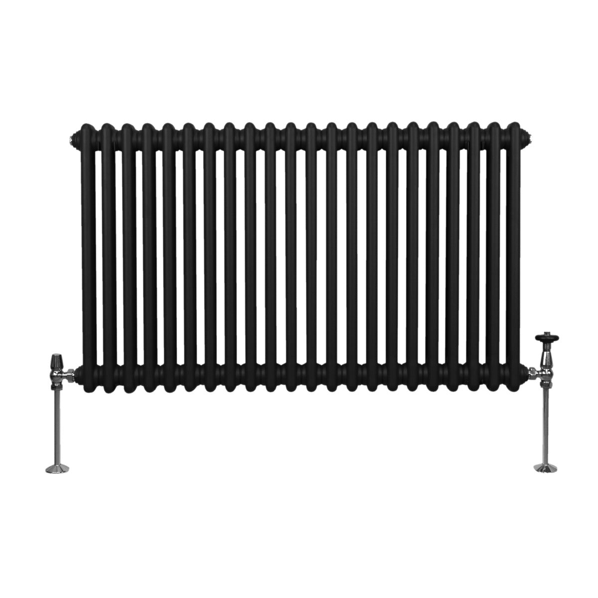 Traditionele 2 Kolom Radiator - 600 x 1012mm - Zwart