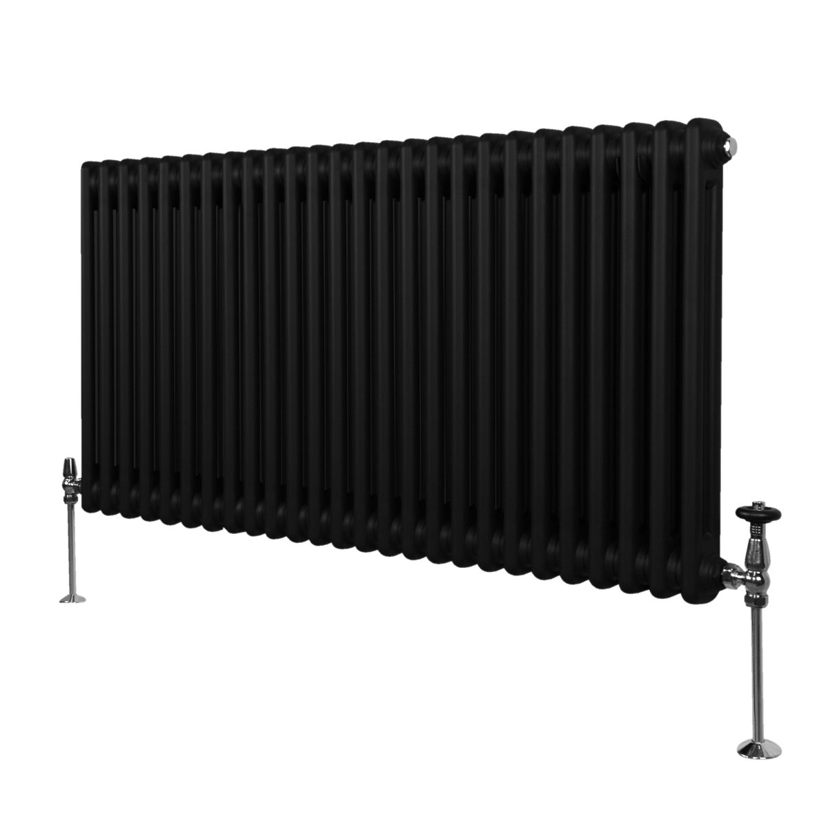 Traditionele 2 Kolom Radiator - 600 x 1192mm - Zwart