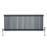 Traditionele 2 Kolom Radiator - 600 x 1462mm - Antraciet Grijs