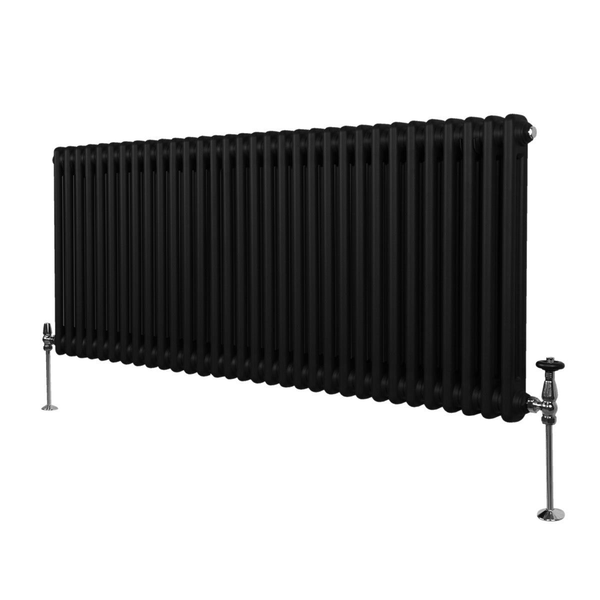 Traditionele 2 Kolom Radiator - 600 x 1462mm - Zwart