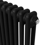 Traditionele 2 Kolom Radiator - 600 x 1462mm - Zwart