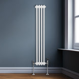 Traditionele 2-kolomsradiator - 1500 x 202 mm - Wit