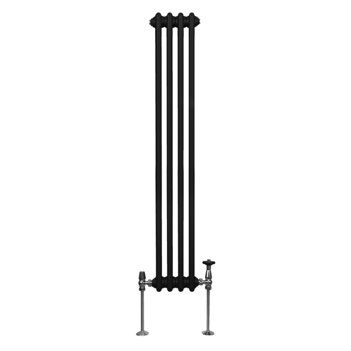 Traditionele 2-kolomsradiator - 1500 x 202 mm - Zwart