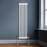 Traditionele 2-kolomsradiator - 1500 x 292 mm - Wit