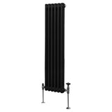 Traditionele 2-kolomsradiator - 1500 x 292 mm - Zwart