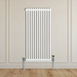 Traditionele 2-kolomsradiator - 1500 x 562 mm - Wit