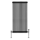 Traditionele 2-kolomsradiator - 1500 x 562 mm - Zwart