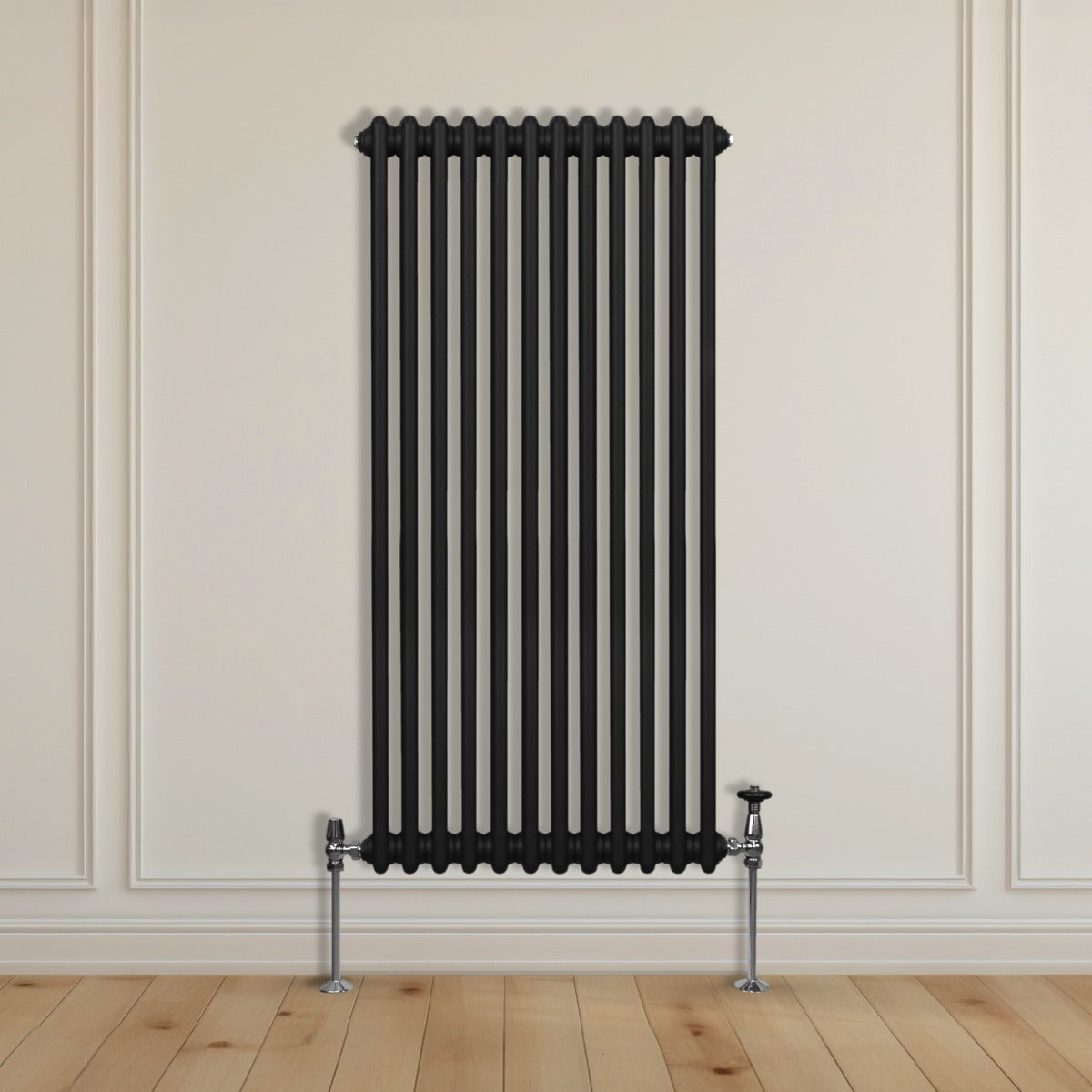 Traditionele 2-kolomsradiator - 1500 x 562 mm - Zwart