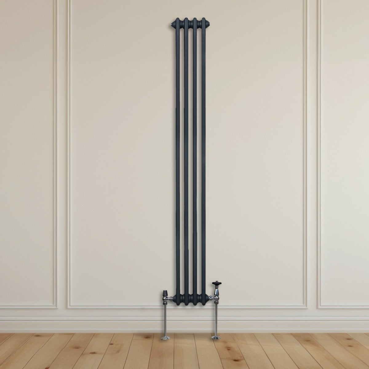 Traditionele 2-kolomsradiator - 1800 x 202 mm - Antracietgrijs