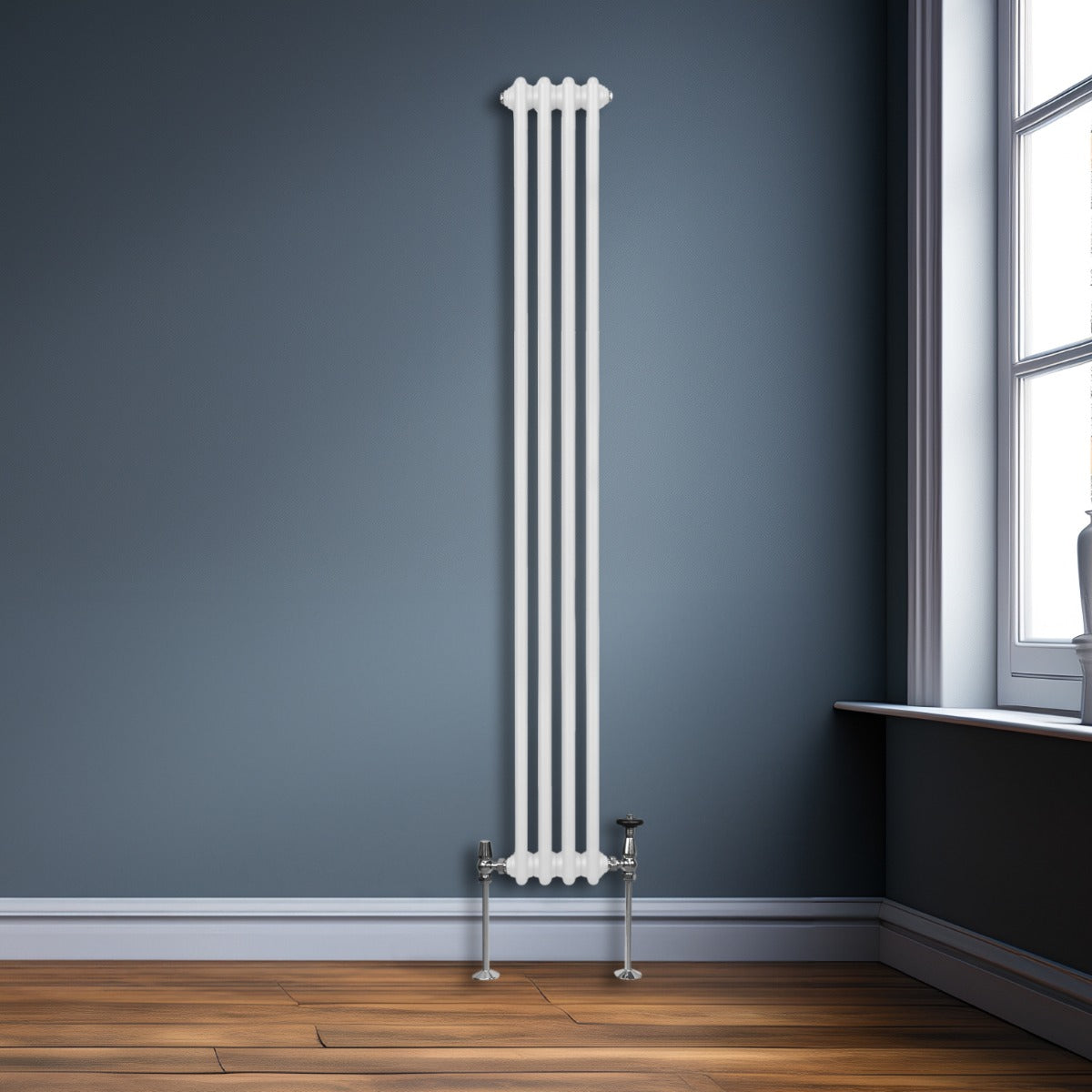 Traditionele 2-kolomsradiator - 1800 x 202 mm - Wit