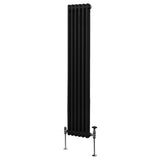 Traditionele 2-kolomsradiator - 1800 x 292 mm - Zwart