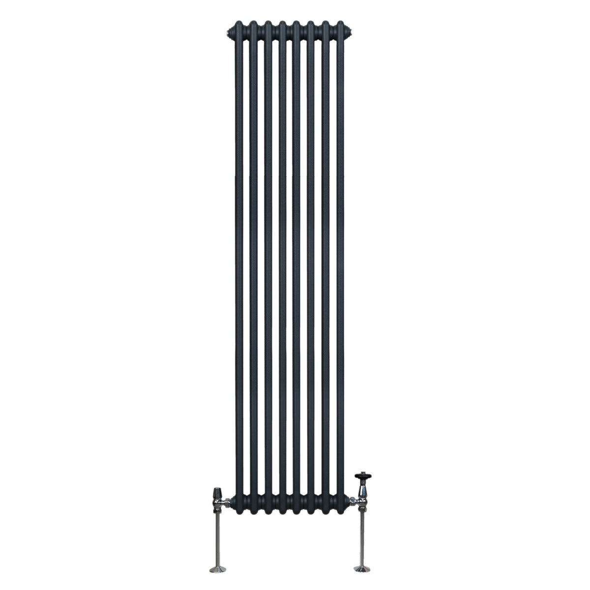 Traditionele 2-kolomsradiator - 1800 x 382 mm - Antracietgrijs