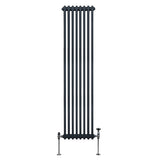 Traditionele 2-kolomsradiator - 1800 x 382 mm - Antracietgrijs