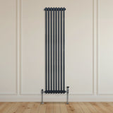 Traditionele 2-kolomsradiator - 1800 x 382 mm - Antracietgrijs