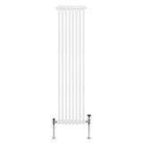 Traditionele 2-kolomsradiator - 1800 x 382 mm - Wit