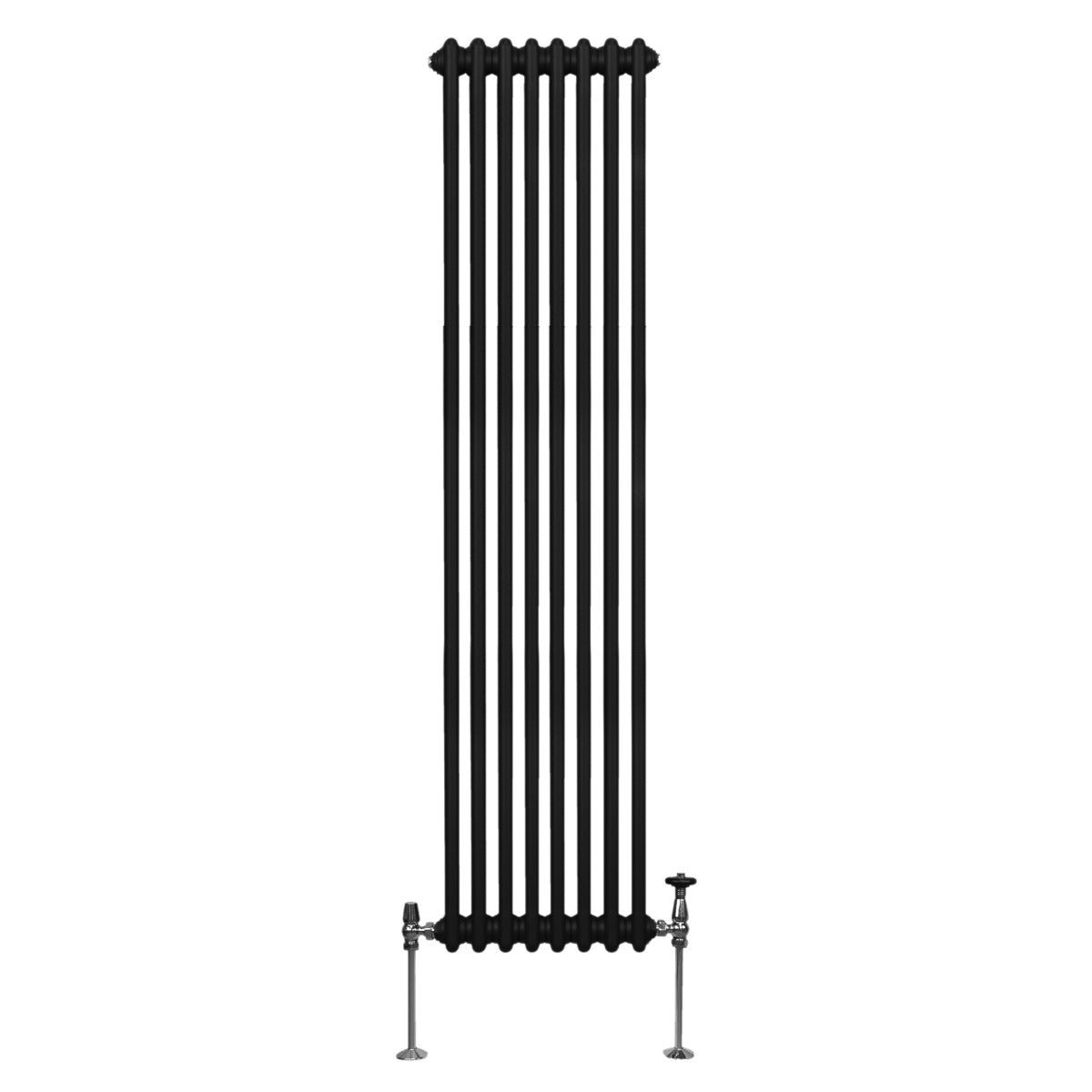 Traditionele 2-kolomsradiator - 1800 x 382 mm - Zwart