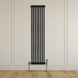 Traditionele 2-kolomsradiator - 1800 x 382 mm - Zwart