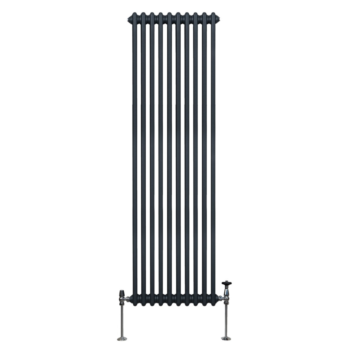 Traditionele 2 Kolom Verticaal Radiator - 1800 x 472mm - Grijs