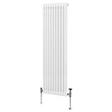 Traditionele 2 Kolom Verticaal Radiator - 1800 x 472mm - Wit