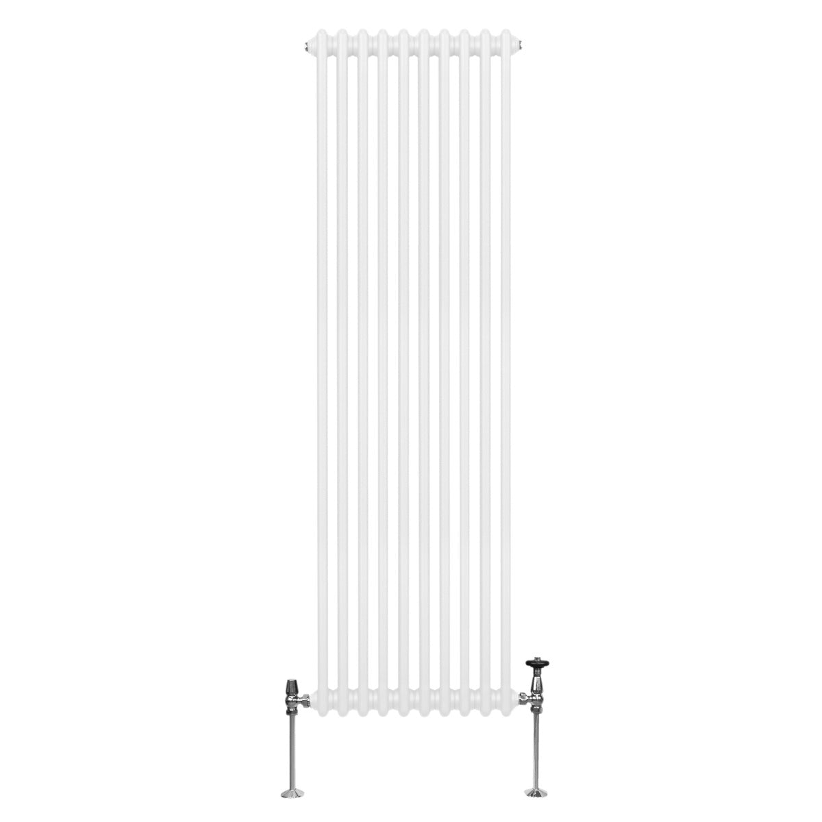 Traditionele 2 Kolom Verticaal Radiator - 1800 x 472mm - Wit