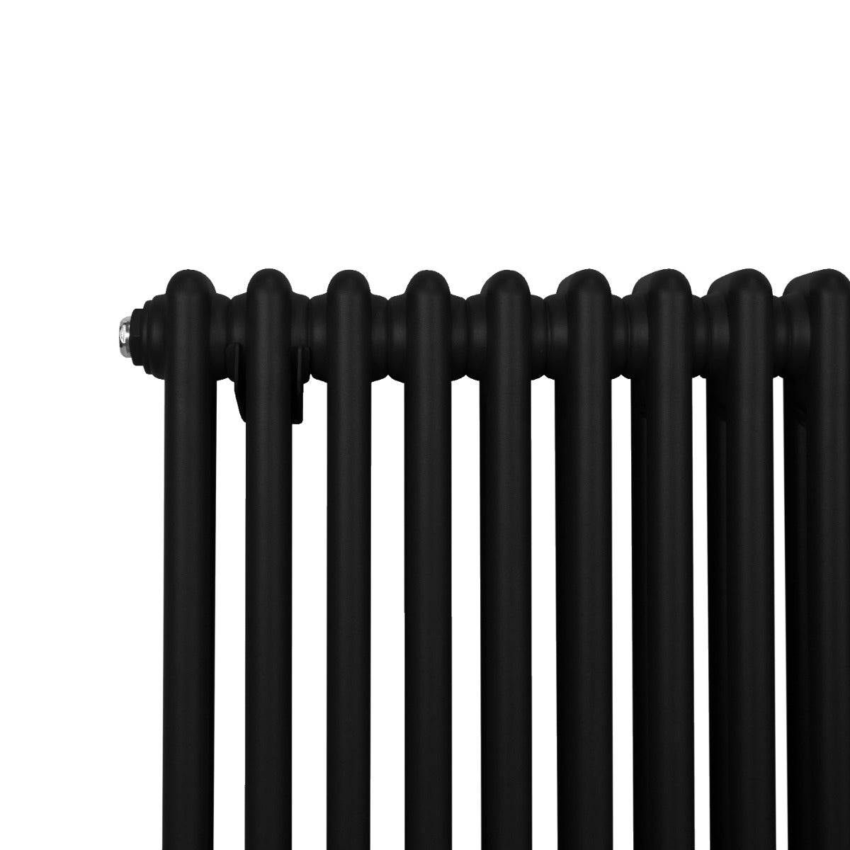 Traditionele 2 Kolom Verticaal Radiator - 1800 x 472mm - Zwart