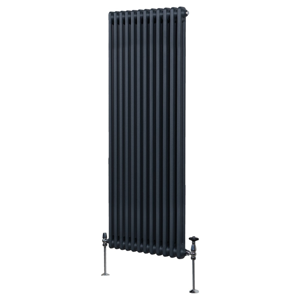 Traditionele 2 Kolom Verticaal Radiator - 1800 x 562mm - Grijs